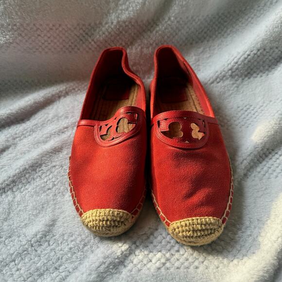 Tory Burch Shoes - Tory Burch canvas espadrille flat size 9